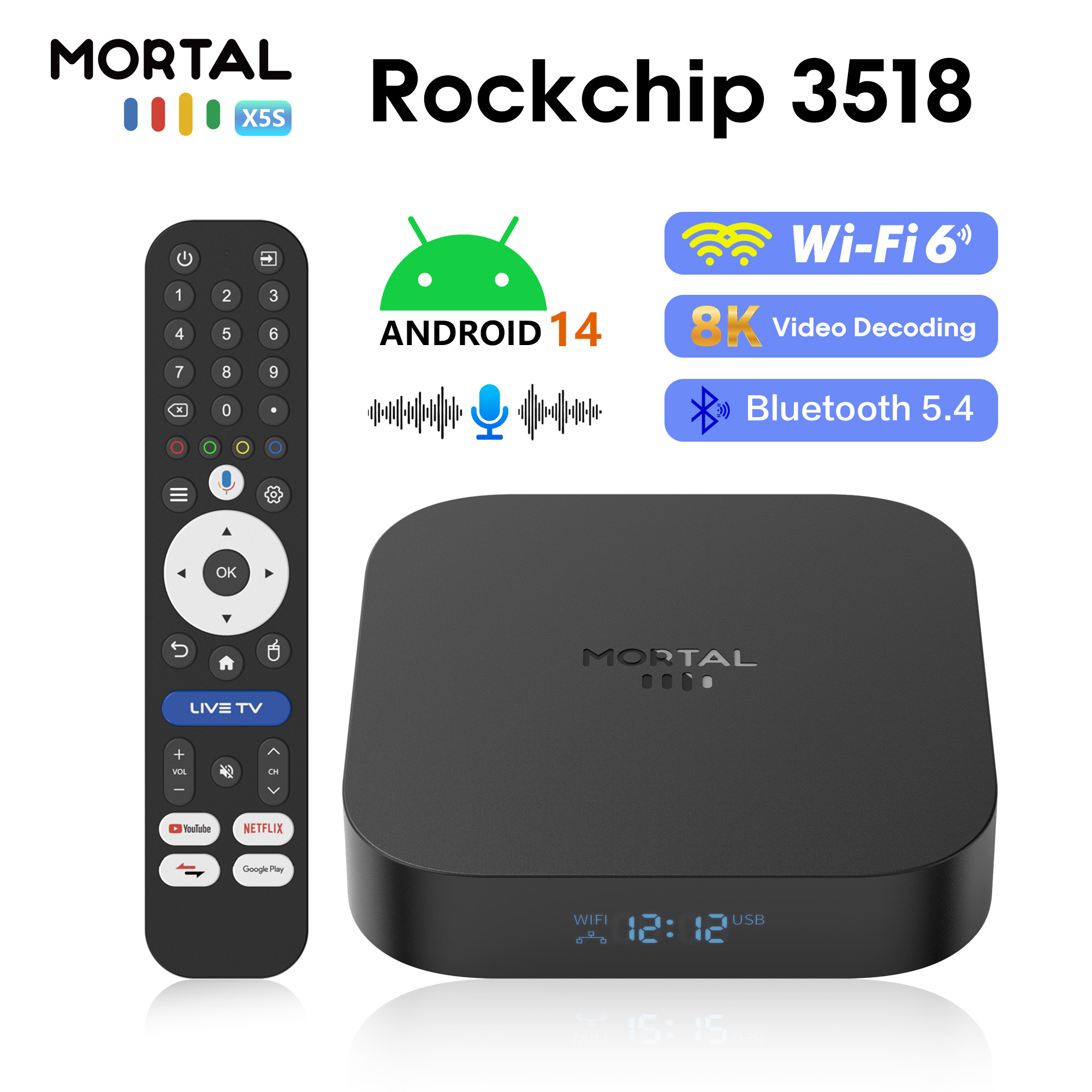 Mortal X5S สมาร์ททีวีบ็อกซ์ An - Radxa Rock 5B 16Gb บทวิจารณ์และราคา